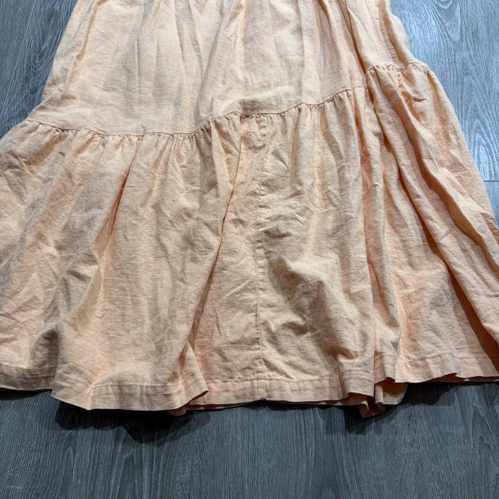ABERCROMBIE &‎ FITCH Assymestrical Maxi Dress Small Orange Casual Bohemian